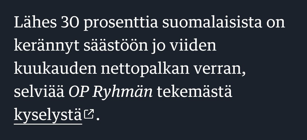 Jare37157459's tweet photo. Onko sinulla pankkitilillä 5kk nettopalkka? https://t.co/fzMhu4Dfct
