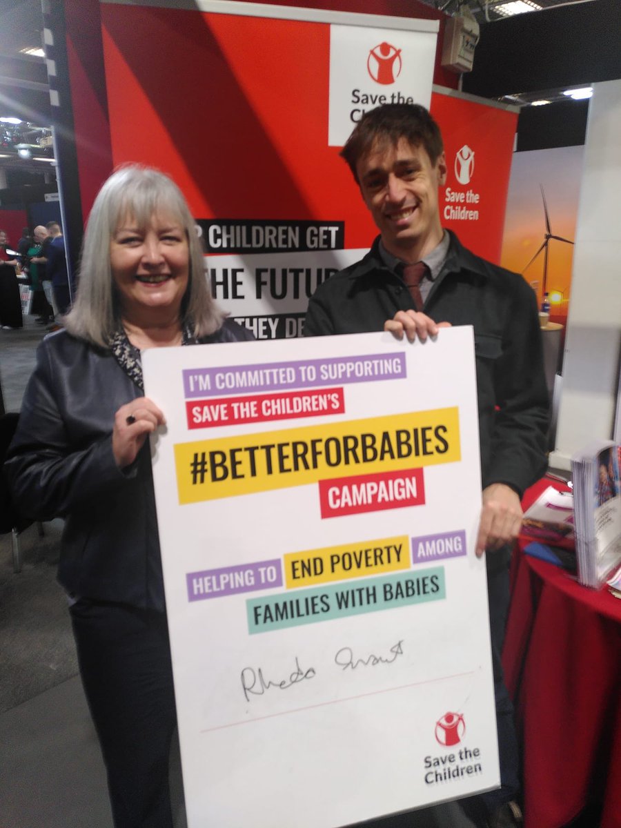 SaveChildrenSCO's tweet photo. Was great to have @RhodaGrant stop by our stall to talk about the fact that 1 in 3 families with a baby in Scotland are in poverty - that’s higher than the national average of 1 in 4. 

Thanks for supporting a Scotland that does #BetterforBabies! https://t.co/91hDOgLwyw
