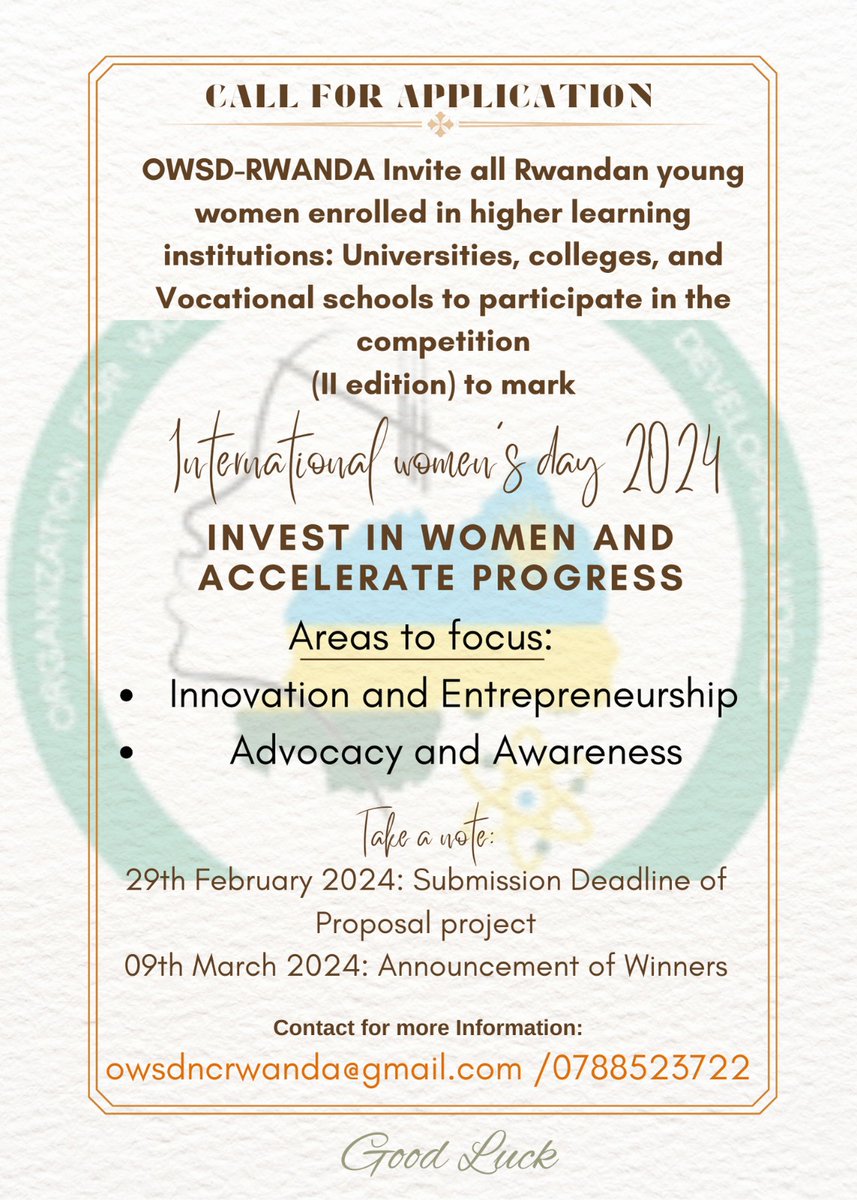 OWSD Rwanda National Chapter tweet media