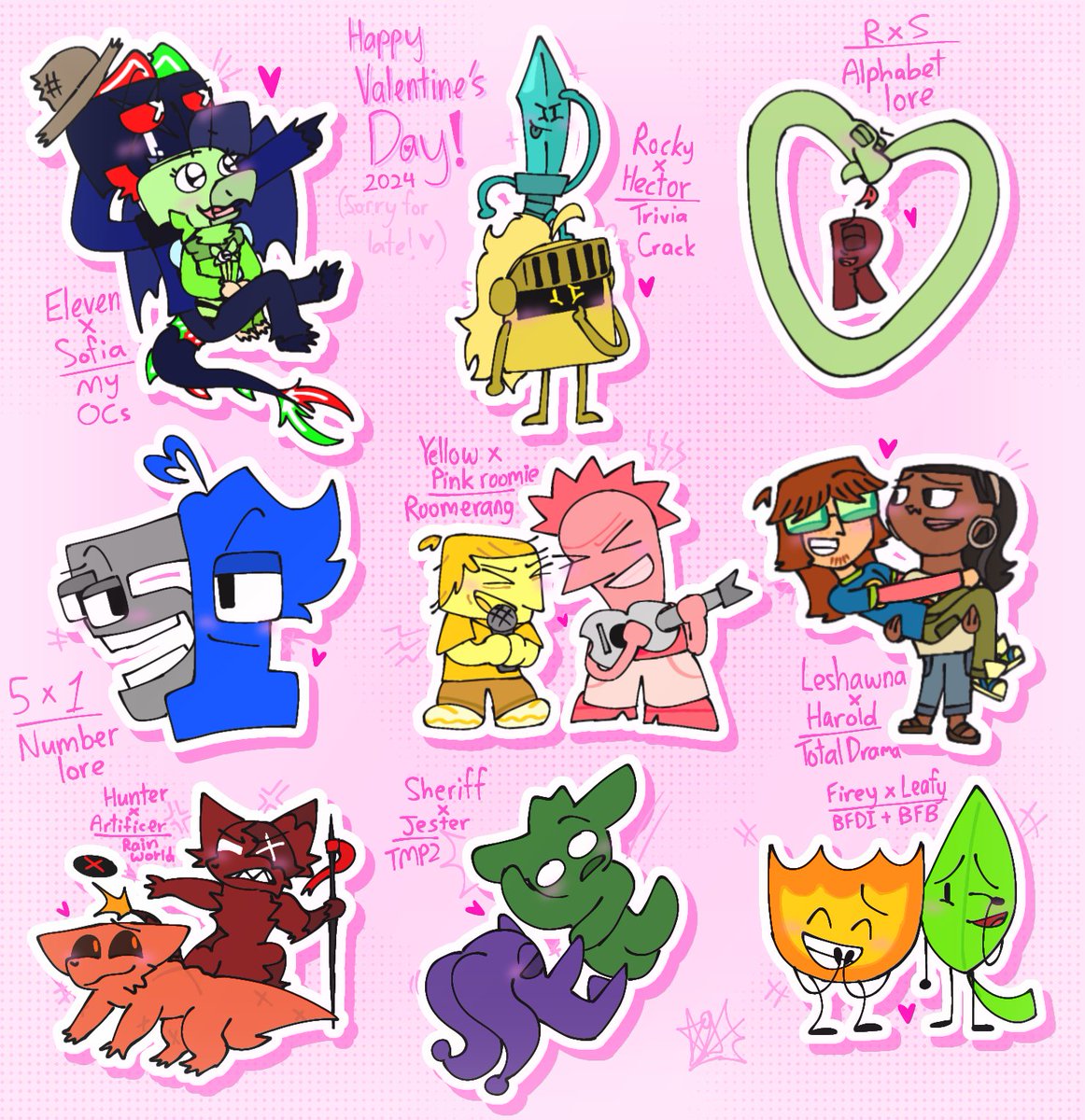 Dragonwithlore8's tweet image. Happy Valentine's Day 2024!!! 💌💝💗
Sorry for late!!
#Oc #TriviaCrack #TriviaCrackFanart #Alphabetlore #Alphabetlorefanart #AlphabetFriends #Alphabetloreseries #NumberLore #NumberloreFanart #1x5 #Jackbox #Jackboxparty #JackboxFanart #Roomerang #RoomerangFanart