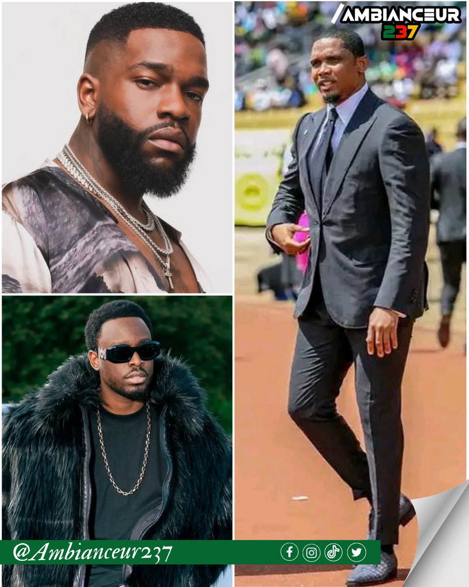 ambianceur237's tweet photo. Tayc et Dadju ont invité l'icône du football Africain Samuel Eto'o à  intervenir dans un titre de leur album "HÉRITAGE" 😱

Et LE GRAND 9 intervient dans ce magnifique album de 16 titres🎼 précisément à la fin de la chanson "LA VIE D'UN.../MA PRÉFÉRÉE" 

Quelle considération !!! https://t.co/EVb5OJaKIB