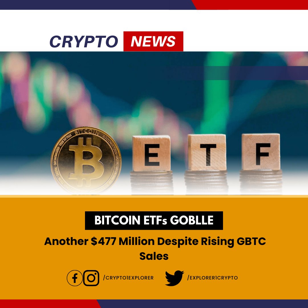 Explorer1Crypto's tweet image. Crypto News 
Bitcoin spot ETFs in the United States absorbed another $477 million in net flows on Thursday

tinyurl.com/3yztes63
#MeganFox #ドッキリGP #nhkらじらー #山下美月 #事務ミス選手権 #Kamalnath #الشيخ_عبدالله_السويلم #instagramdown #MC芸人奇跡の一夜 #OTDirecto17F