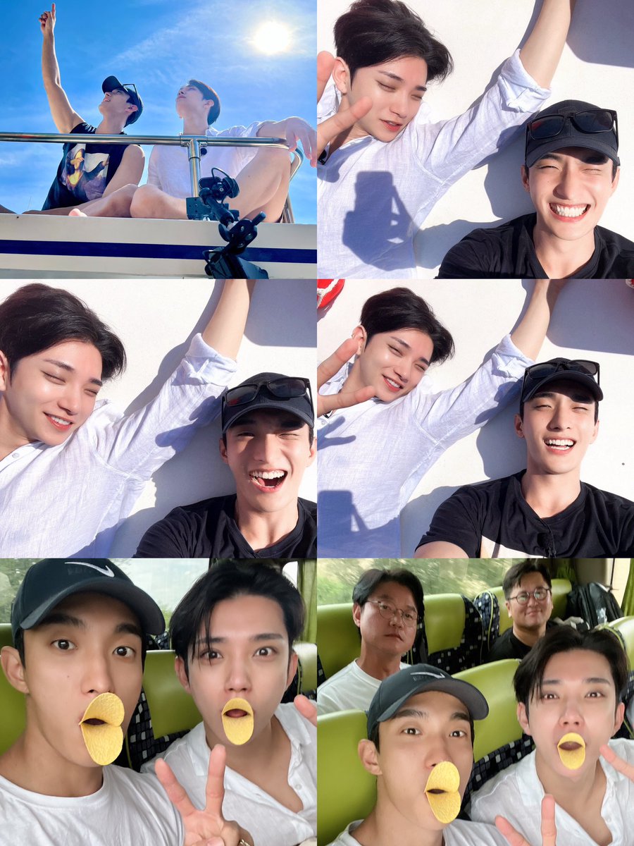 these kyeomshu set pictures in nana tour 🦌⚔️ so cute