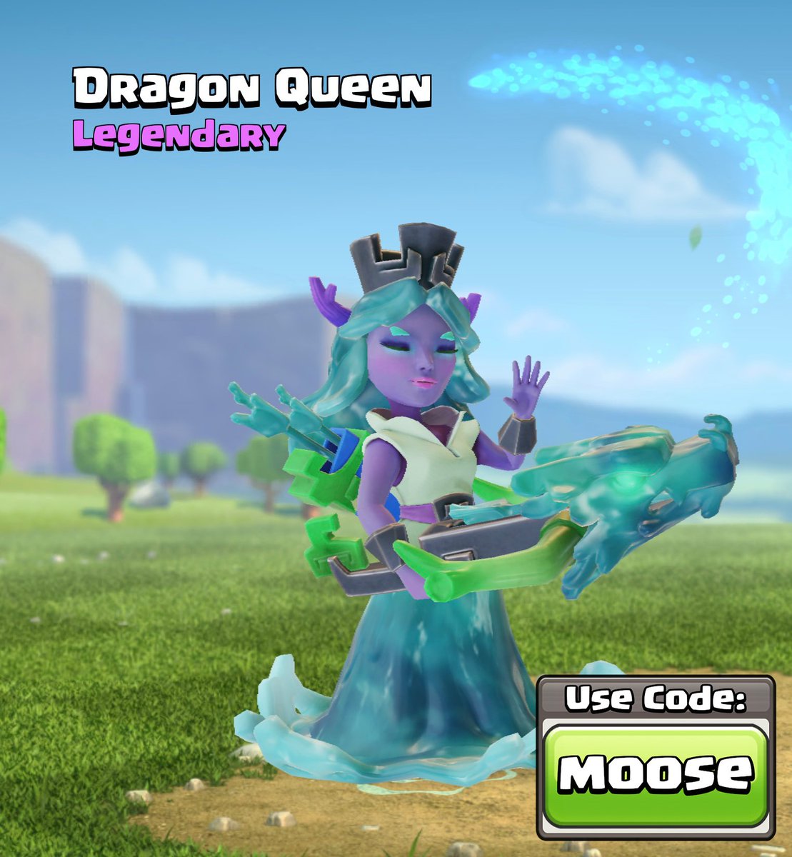 Dragon Queen Hero Skin GIVEAWAY! (x1)
I'll send you a code which you can redeem in-game, 1 x Winner! #GiftedBySupercell ❤️ 

To enter the GIVEAWAY:    
❤️ Retweet this post and Follow Me!    

1 x Winner selected on 21/02/2024. Good luck and thank you! #ClashOfClans #DragonQueen