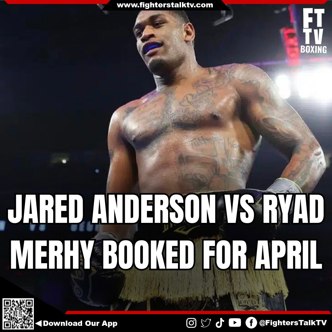 FTTVBoxing's tweet photo. Jared “Big Baby” Anderson will fight Ryad Merhy on April 13 in Corpus Christi, Texas.
#JaredAnderson #ryadmerhy #boxing https://t.co/29mE7CSJWM