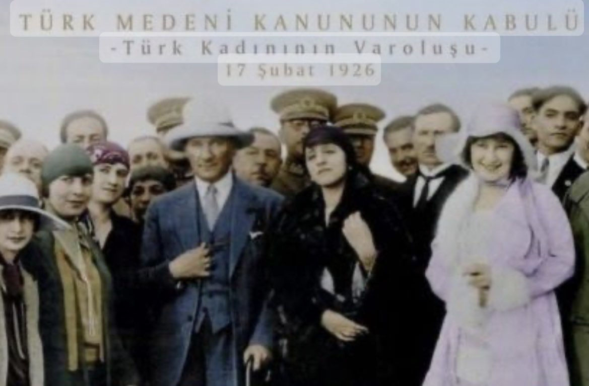 kgulsunbor's tweet photo. Biz kadınlar için bir milad olan laik hukuk anlayışı ile kadınlara ve erkeklere eşit haklar kazandıran Türk Medeni Kanunu’nun kabul edilişinin 98. yılı kutlu olsun. https://t.co/By2IRuNhd2