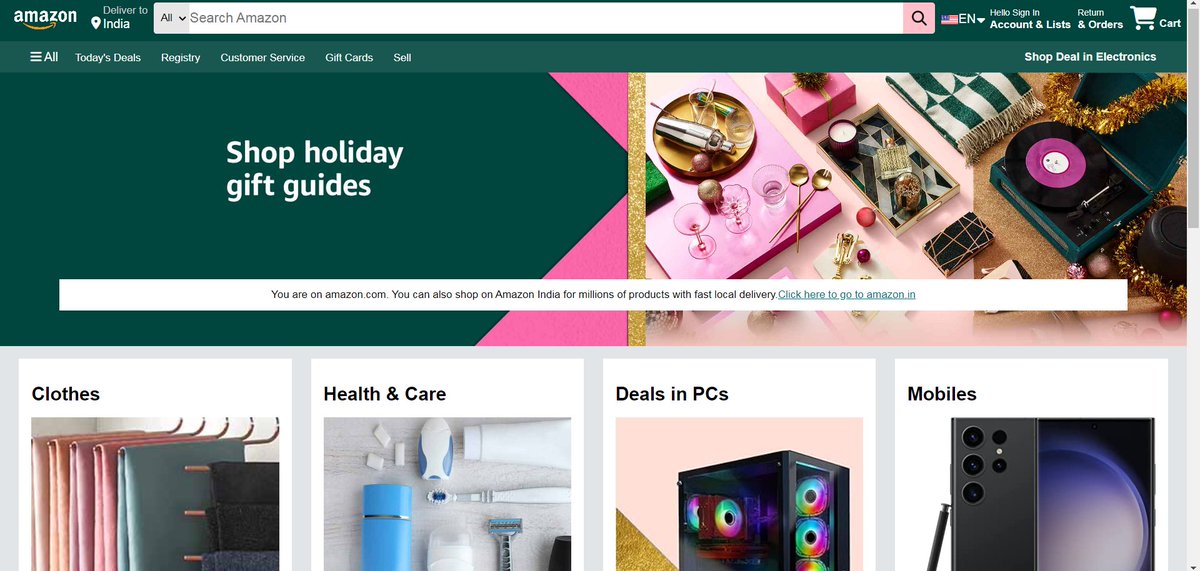 _mr_sameer_07's tweet image. I Clone Amazon.in using (HTML &amp;amp; CSS) Project
let me know how you liked it

Check it out Here -github.com/iamsmr07/AMAZO…

comment me what should I do for good front-end