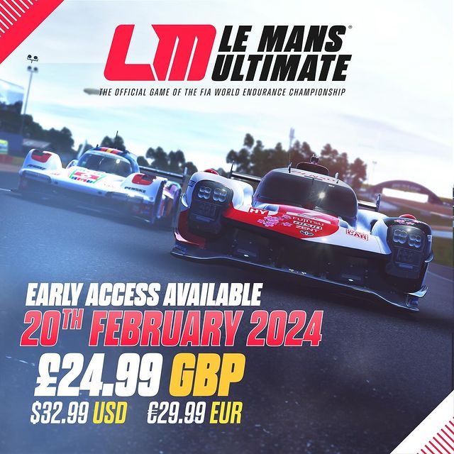 ¡Se ha anunciado el precio de Le Mans Ultimate!

El juego de Studio 397 saldrá en Early Access en España por 29,99€. ¿Le darás una oportunidad al juego oficial del WEC o esperarás para probarlo?