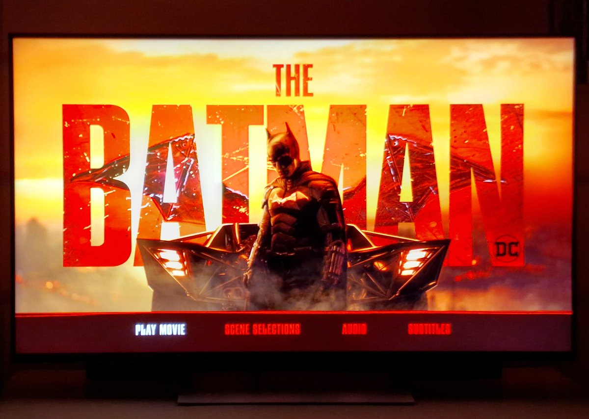 mikeycubed's tweet photo. First film of the day.

#NowWatching #TheBatman #4k #UltraHD #MantaLab #Steelbook with @FoxySnob https://t.co/U0h6xbDo5X
