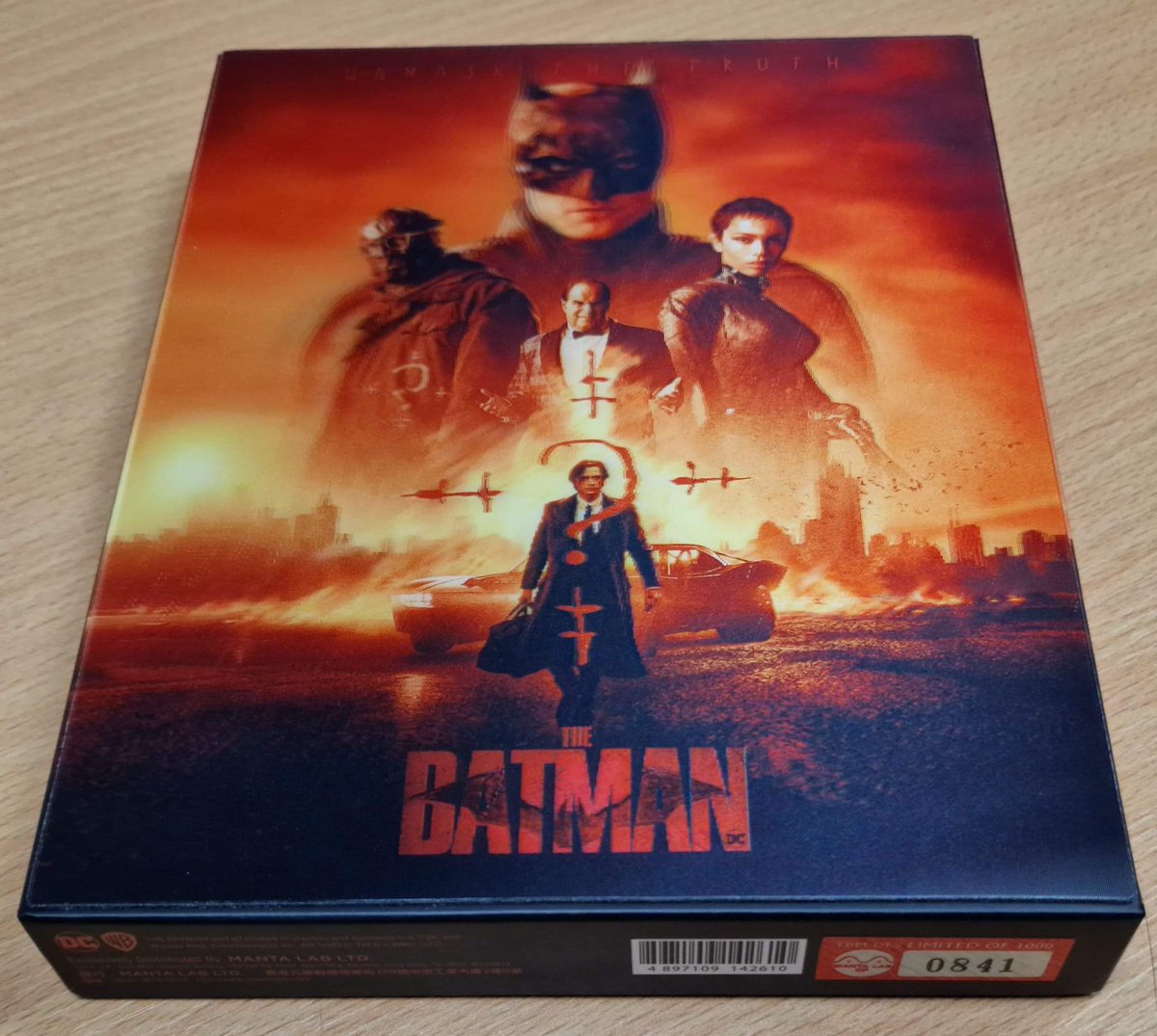 mikeycubed's tweet photo. First film of the day.

#NowWatching #TheBatman #4k #UltraHD #MantaLab #Steelbook with @FoxySnob https://t.co/U0h6xbDo5X