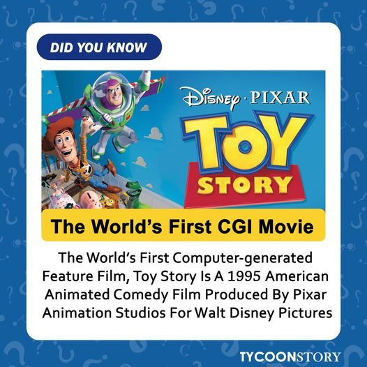 #DidYouKnow 

#toystory #pixaranimation #disneymovies #AnimationHistory #1990smovies #InnovativeDesign #animations #DigitalRevolution #filmindustry #cinematic #milestones
