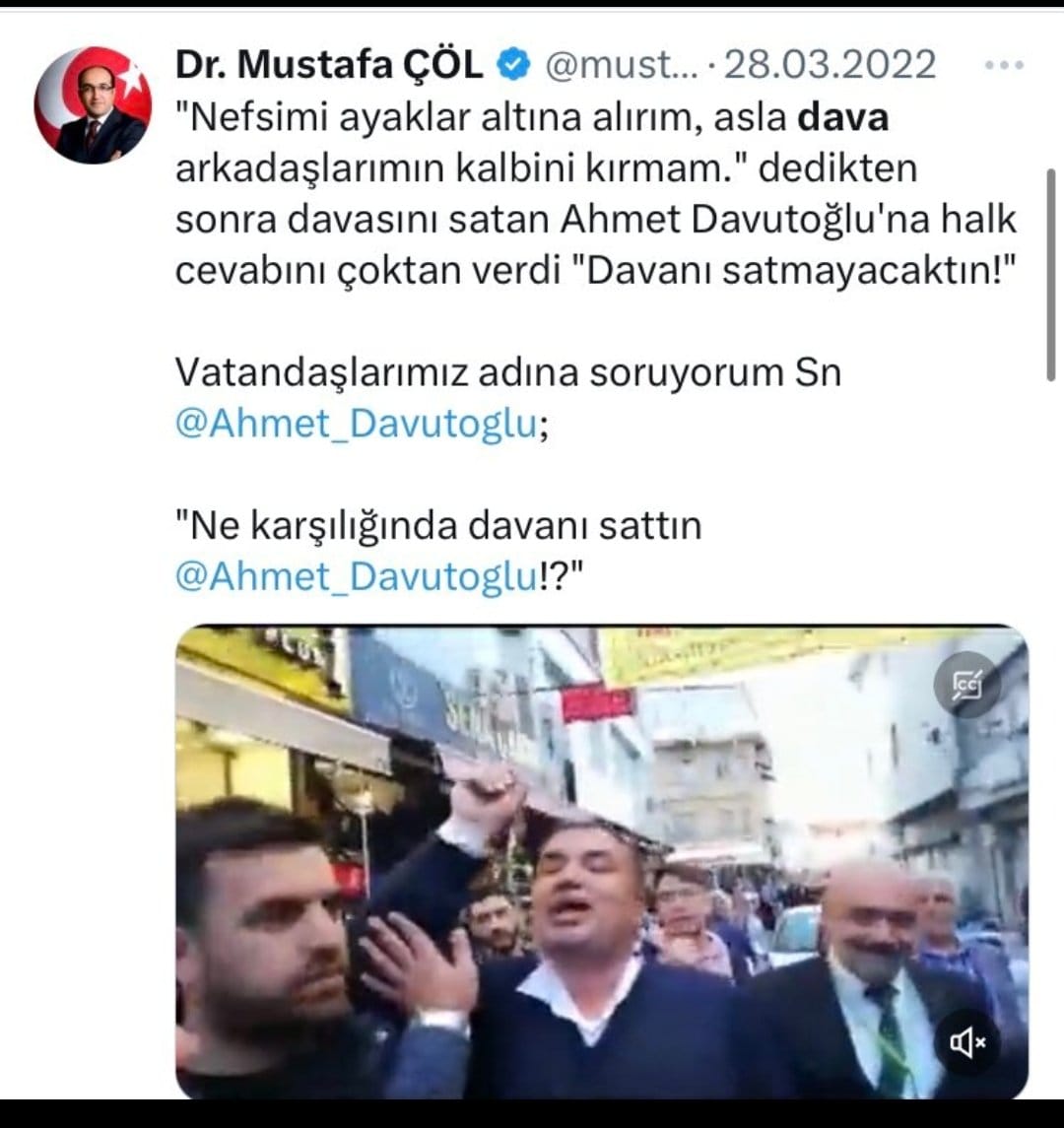 Vatandaşlarımız adına soruyorum Sn
@mustafacol_ 

Ne karşılığında davanı sattın???