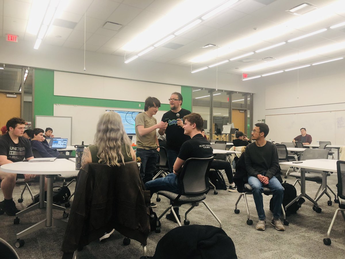 mytechnotalent's tweet image. Yesterday was my 3rd guest lecture at #georgemasonuniversity as this one was about Industrial Control Systems and #embeddedsystems where we live #reverseengineered a mock hacked electrical grid using #ARM #assembler #reverseengineering and successfully restored the power grid!