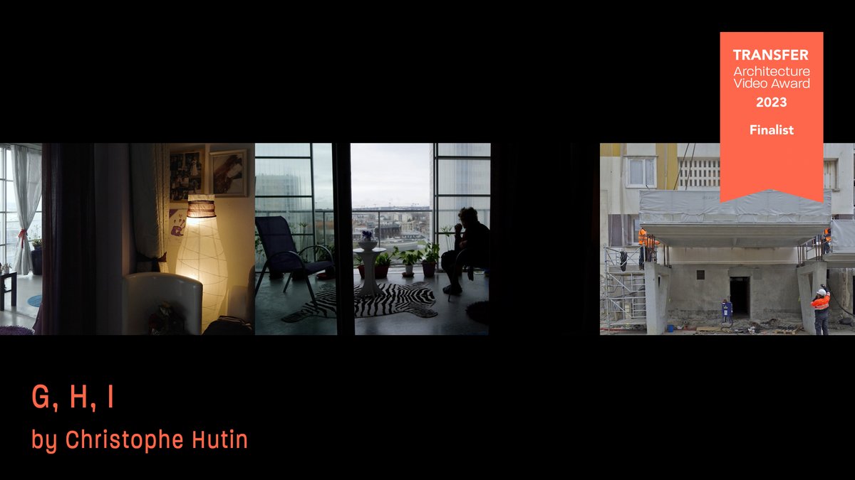 TransferArch's tweet photo. Meet the #TRANSFERVideoAward Finalist Videos!

• G, H, I, Christophe Hutin, France, 2021

The film has been documenting the daily lives of the residents of the G, H, I buildings since the beginning of the project.

Good luck!

#TRANSFERArchitecture #architecturefilm #videoaward https://t.co/YacDm4h0OG