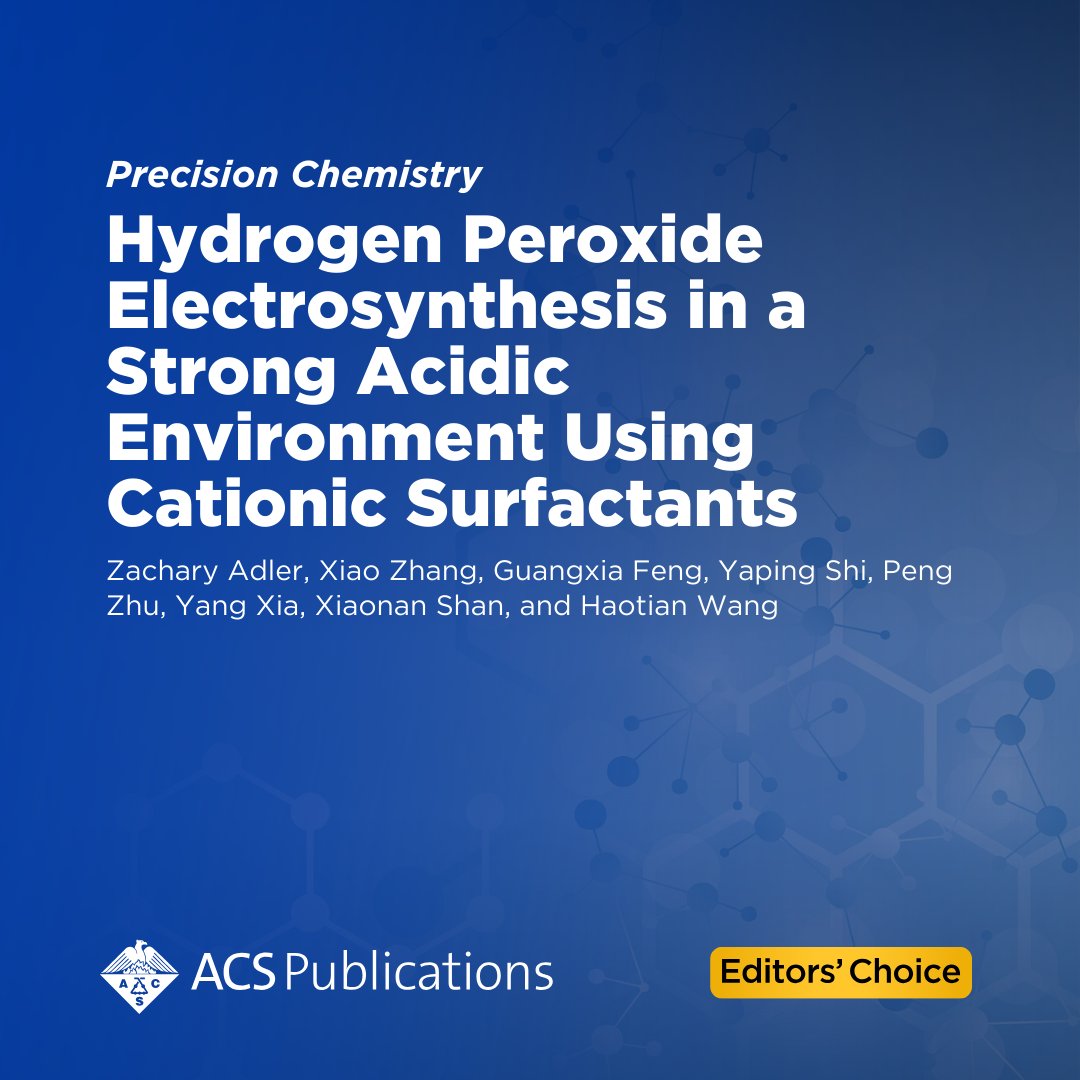 ACS Publications on X: 'Hydrogen Peroxide Electrosynthesis in a
