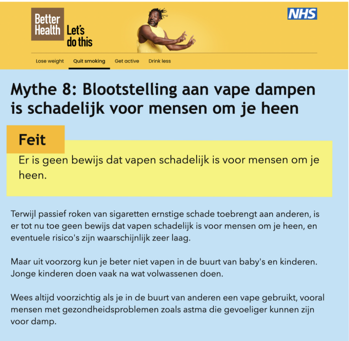 EsigbondNL's tweet photo. De Britse Nationale Gezondheidsdienst (National Health Service) grijpt de talrijke misverstanden over de e-sigaret aan en geeft heldere en feitelijke informatie gebaseerd op wetenschappelijk bewijs. 

Hier zijn alle 9 misverstanden op een rijtje 👇 https://t.co/Ec0M90plU3