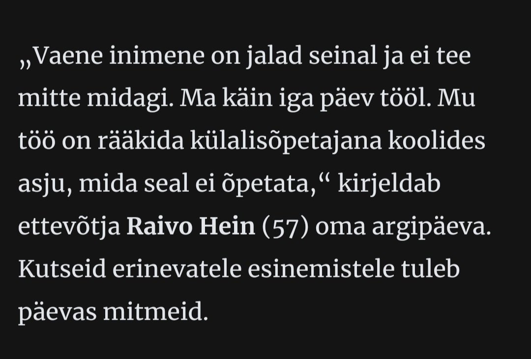 ma olen käinud tööl alates ajast kui ma olin 16 (tõsi, olen paaril korral ka puhkuse võtnud), aga ikka olen suht vaene. a vähemalt Raivo teab, et ma olen tegelt laisk ja mõtetu vedeleja, täpselt nagu paljud mu vaesed kaaslasedki