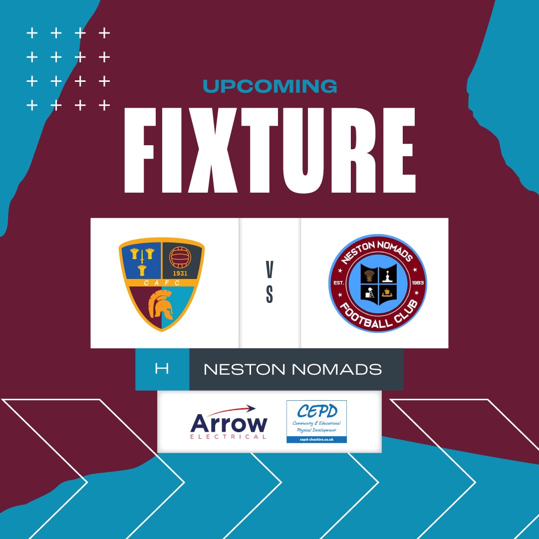 Whoops, better late than never... Today's fixture is at home to Neston Nomads #upthealex