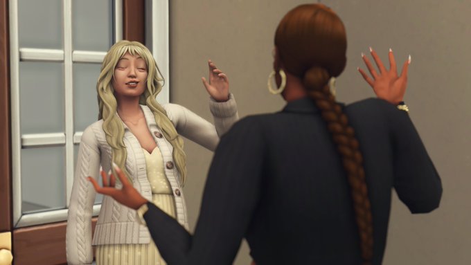 I don&rsquo;t  know why I thought simself would be calmer this go around in my new save, but she&rsquo;s here smacking