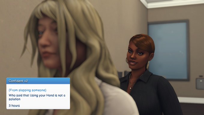 I don&rsquo;t  know why I thought simself would be calmer this go around in my new save, but she&rsquo;s here smacking