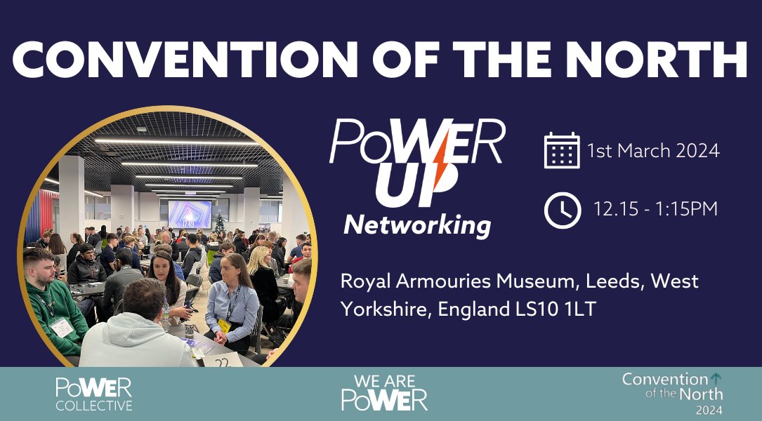 Countdown to #ConventionOfTheNorth Leeds Edition powered by @TracyBrabin, @MayorOfWY @ClareHayward at the @RoyalArmouries , Leeds. We are excited to be convening @PUCollective #PowerUpLive for 50 @CitizensUK students during lunch. Register your interest bit.ly/49oZFyA