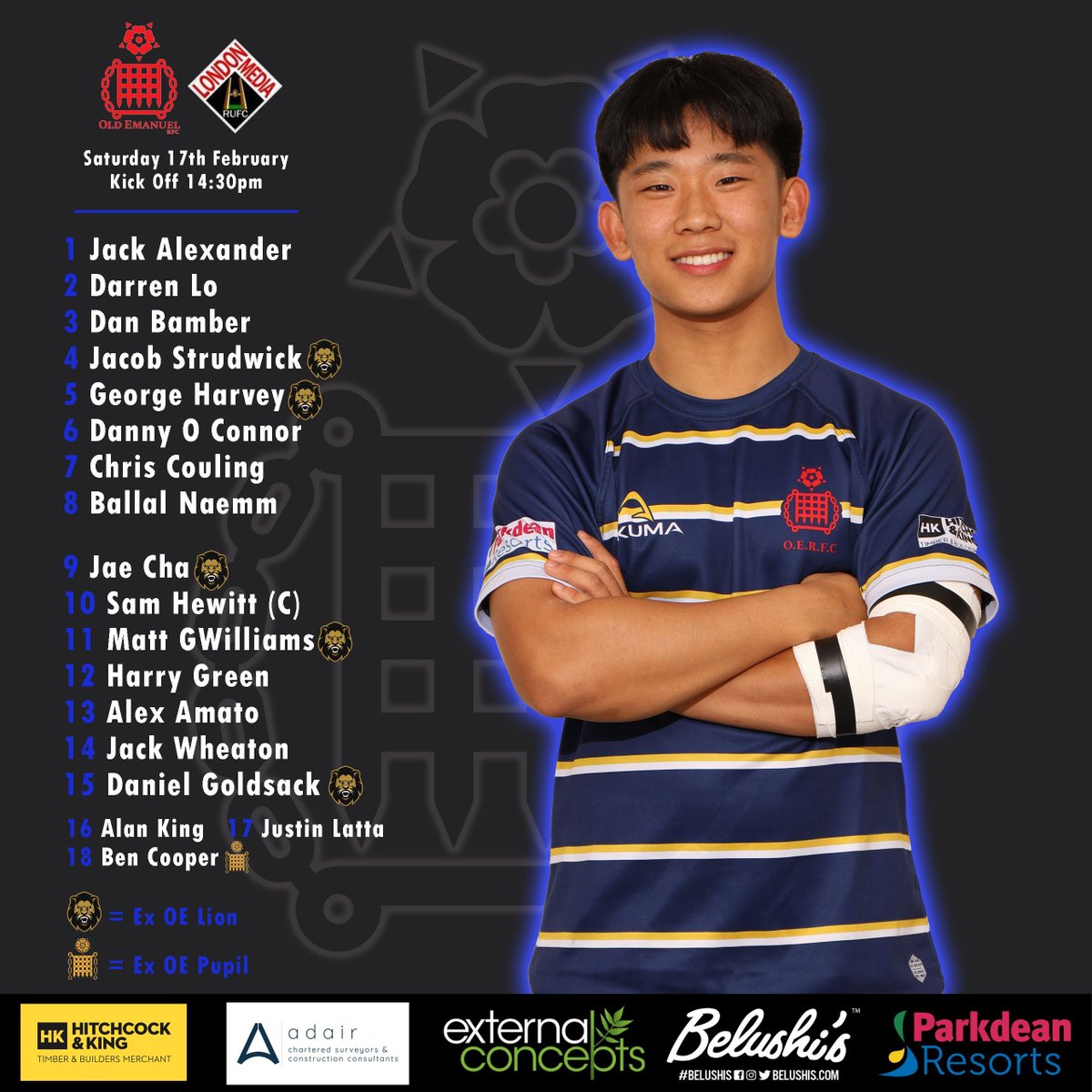 old_emanuel_rfc's profile picture
Heres our line up for today's game against London Meida RFC.

We are playing at home, so come down and support the team.

See you there!

💙💛💙💛