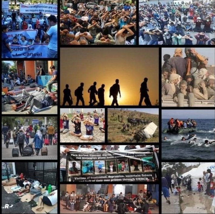 Refugees fled  Afghanistan due to war, persecution, discrimination and genocide. We have nowhere to go but to seek asylum, instead stuck in limbo for 8- 10 years. resettlement countries please open your hearts. 
#End12YearsInLimbo_Indonesia