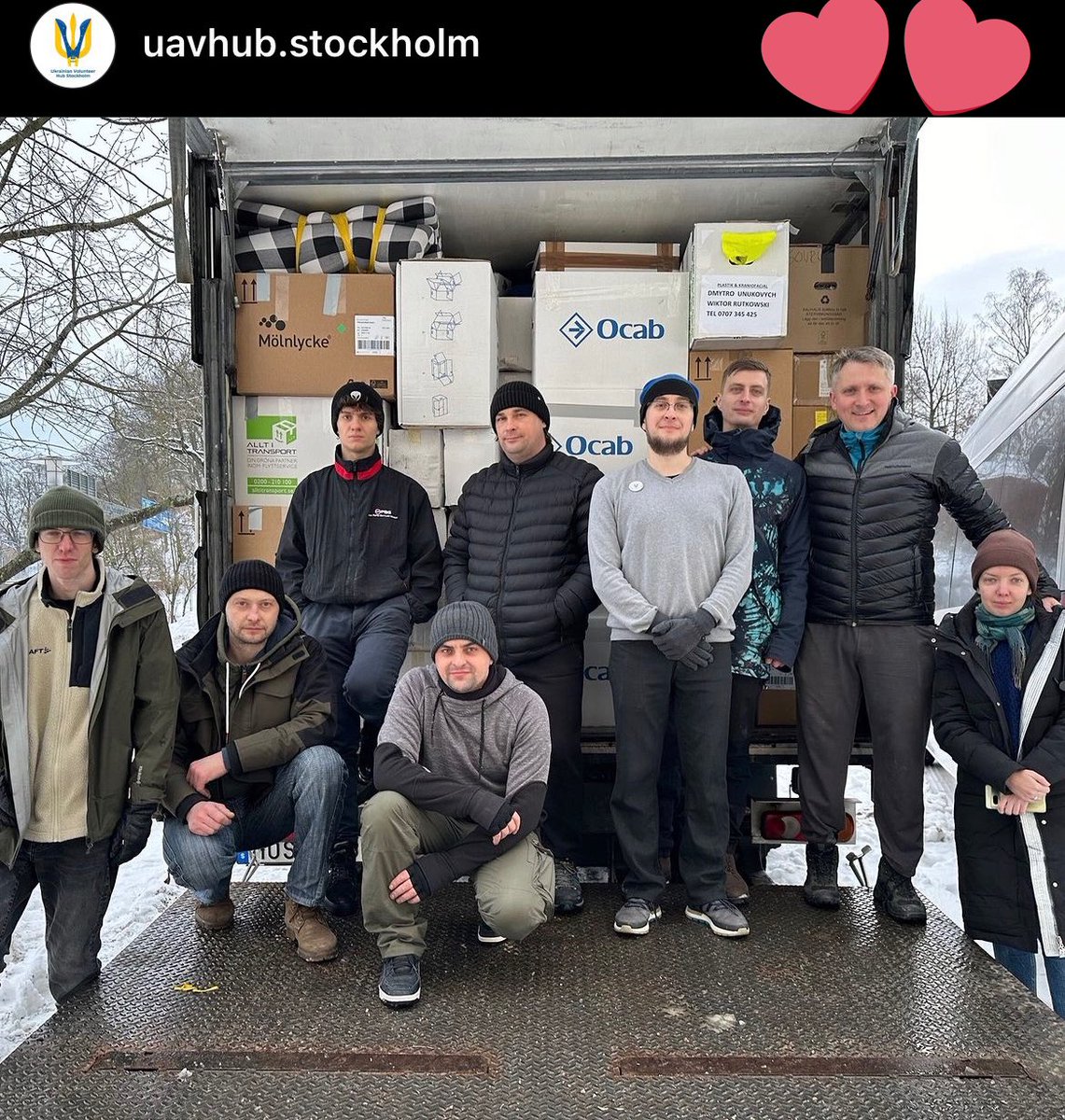 We continue to work and loaded recently a big track to #Ukraine

Big thanks 🙏 to <a href="/BlagulaBilen/">Blågula Bilen</a> for making this possible !

We loaded medical and rehabilitation equipment, medical supplies!

We thankful to every person that helped us to make it possible 
❤️