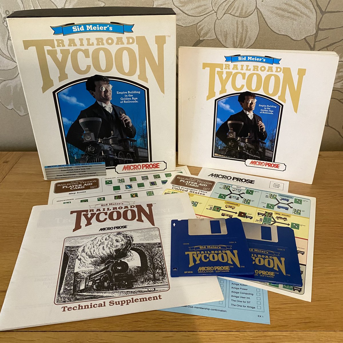 DetectingRetro's tweet image. Managed to grab this excellent IBM Railroad Tycoon for just £5! 🚂 #RETROGAMING #MSDOS #bigboxpcgames #computergames