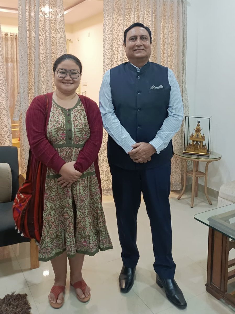 With Jamuna Bini ji , writer from Arunanchal Pradesh
