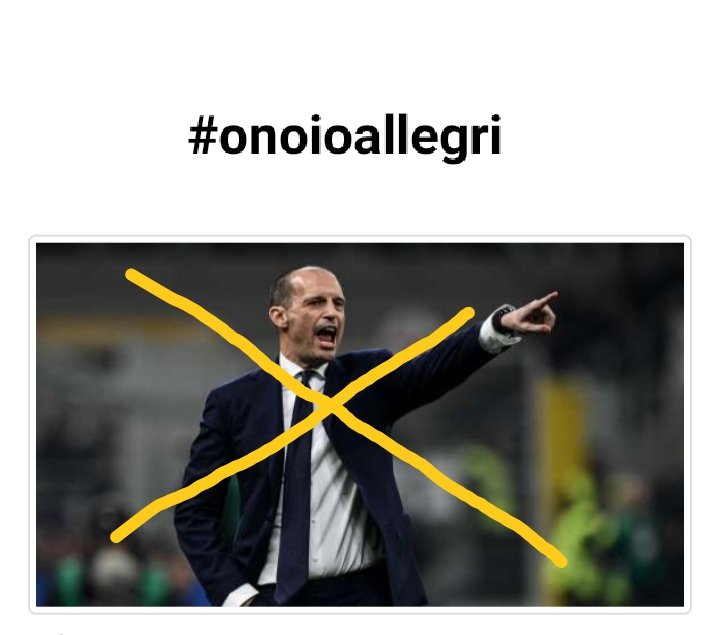 #AllegriOut  #onoioallegri