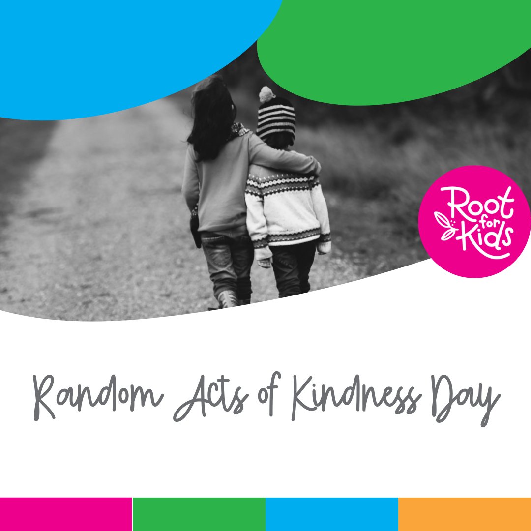 rootforkids's tweet image. Tell us what ideas you have for Random Acts of Kindness Day! 

#RootforKids #RandomActsOfKindnessDay #RandomActsofKindnessWeek