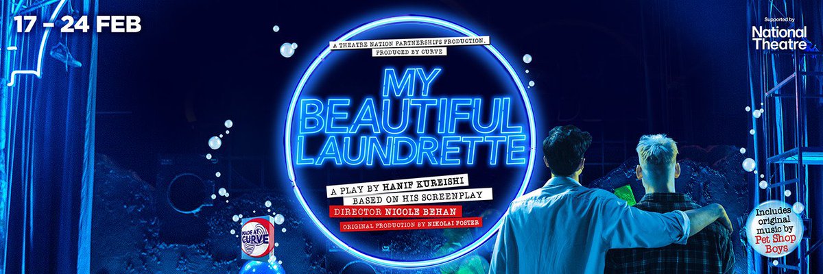 Delighted @CurveLeicester production of @Hanifkureishi MY BEAUTIFUL LAUNDRETTE is opening once again at basecamp this evening. Wishing Team Powders a terrific first preview. 

LE1 is in for a treat. 

#MadeAtCurve #ACEsupported