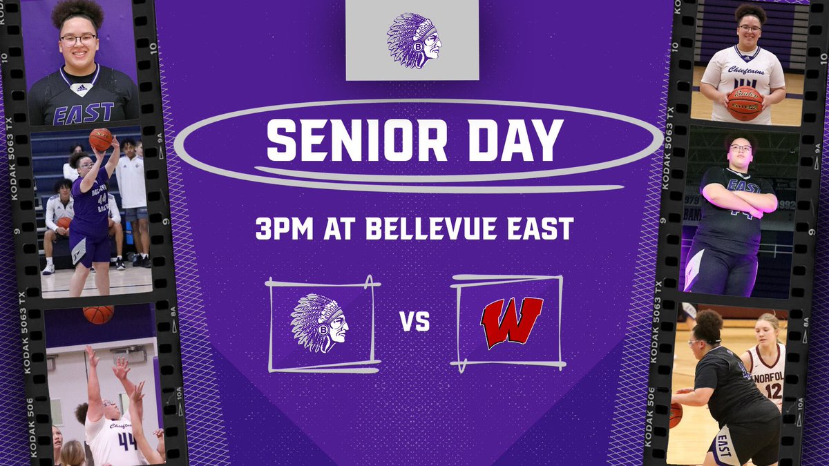Today is Senior Day! Join us at 3pm to celebrate our Senior Aleaya Strong! 🕕 3pm 🗓 February 17 📍Bellevue East High School #nebpreps