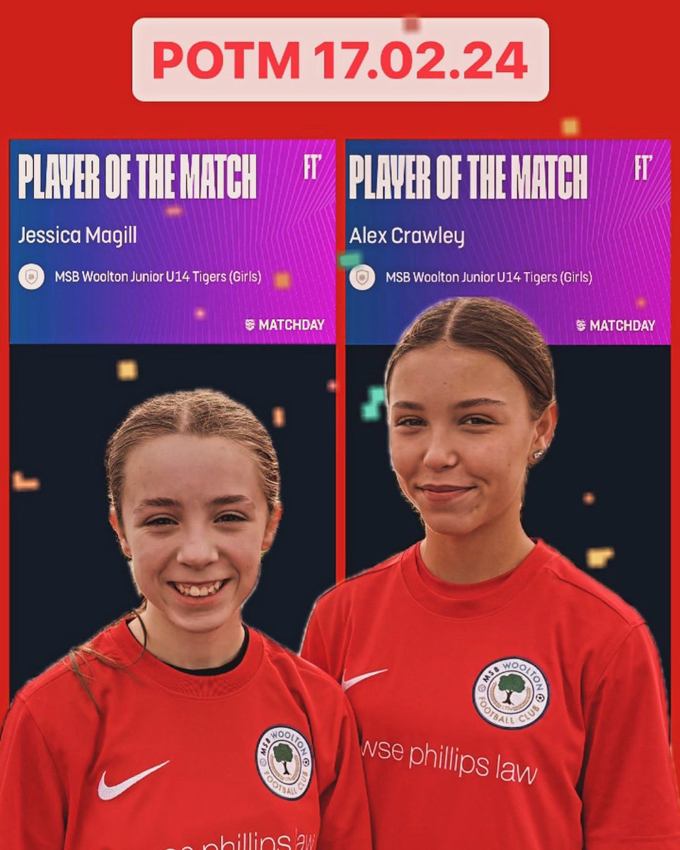 POTM 17.02.24 for Jess &amp; Alex both worked really hard all game and both getting on the scoresheet today ⚽️⚽️⚽️⚽️
