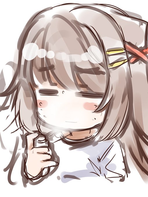 @san_pon Д◎) これはよさそうなので一度試してみます!! なんとなくシュールに思えたので落書き。 いや、香水とか消臭スプレー思えばちがうんだろうけど← 