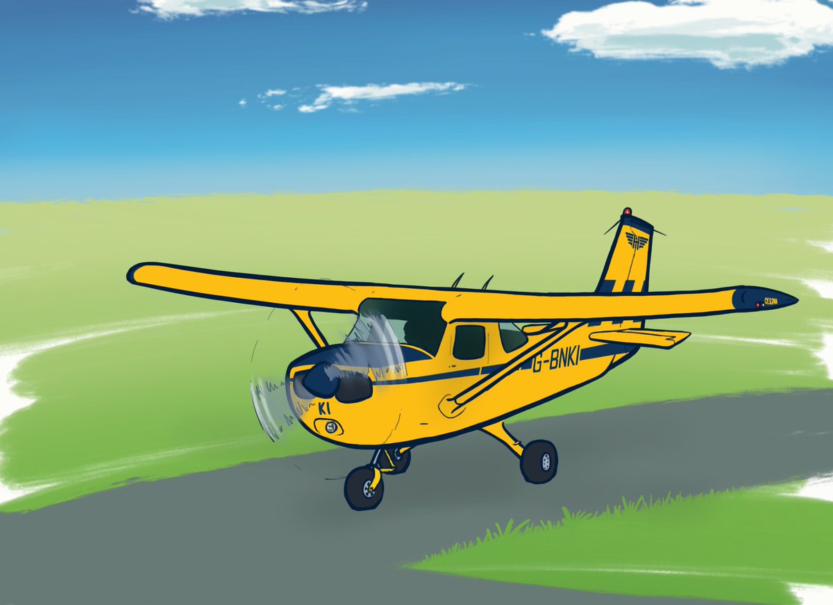 Sunny_Goose's tweet photo. A pretty Cessna 152 named BNKI https://t.co/IS3HlJUbng