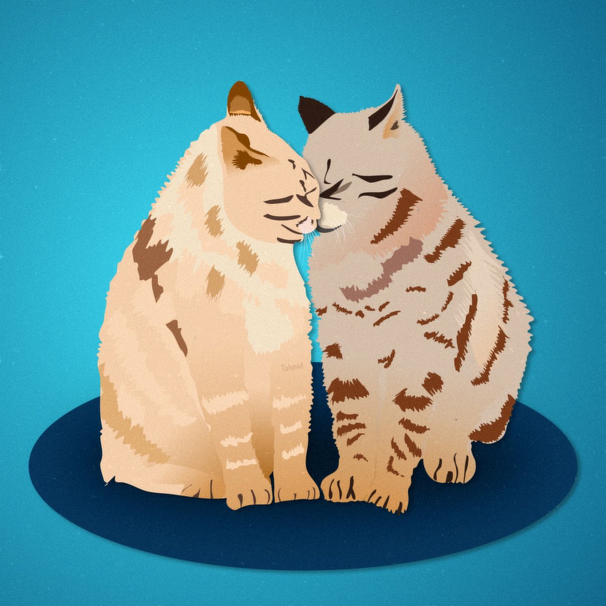 GraphiCatto's tweet image. Love cats 🐈‍⬛ 🐈 

#illustration #digitalpainting #Vector #Cat #Graphic #Design #Sketch #illustrator #photoshop #ArtistOnTwitter