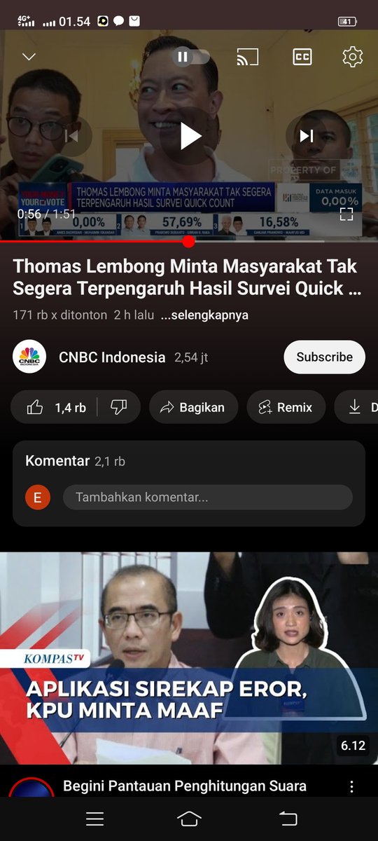 Perhatikan detik 0:51 kok bisa data masuk masih 00 tapi 02 udah menang 57,69% .salam demokrasi salam perubahan ☝️@MustofaNahra_ID