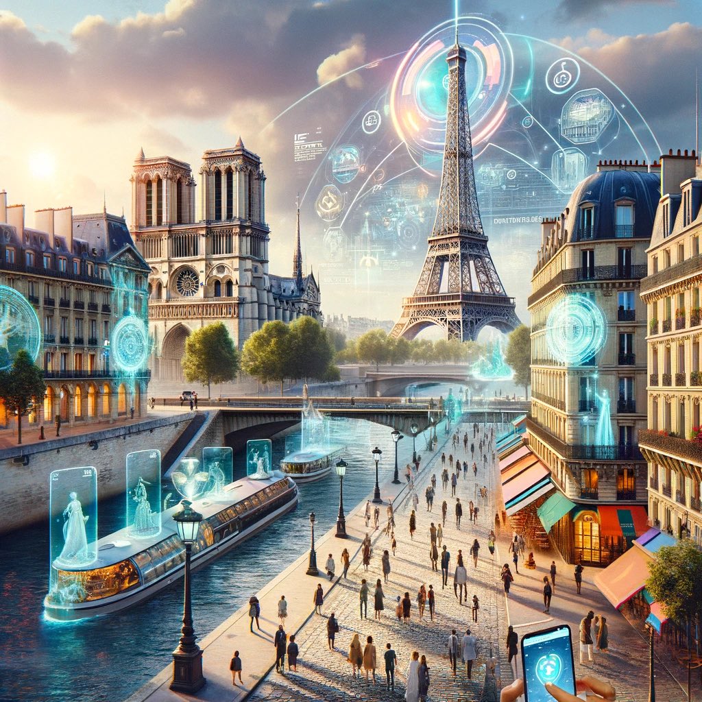 RelookTravel's tweet photo. 🇫🇷✨ Discover Paris! Experience world where the charm of historic streets meets tech. 🏰📱 Explore Louvre and Notre Dame. Each step is a journey between tradition and innovation. #FuturisticParis #DigitalExploration #NFT #Quests https://t.co/nMwswGqg0S