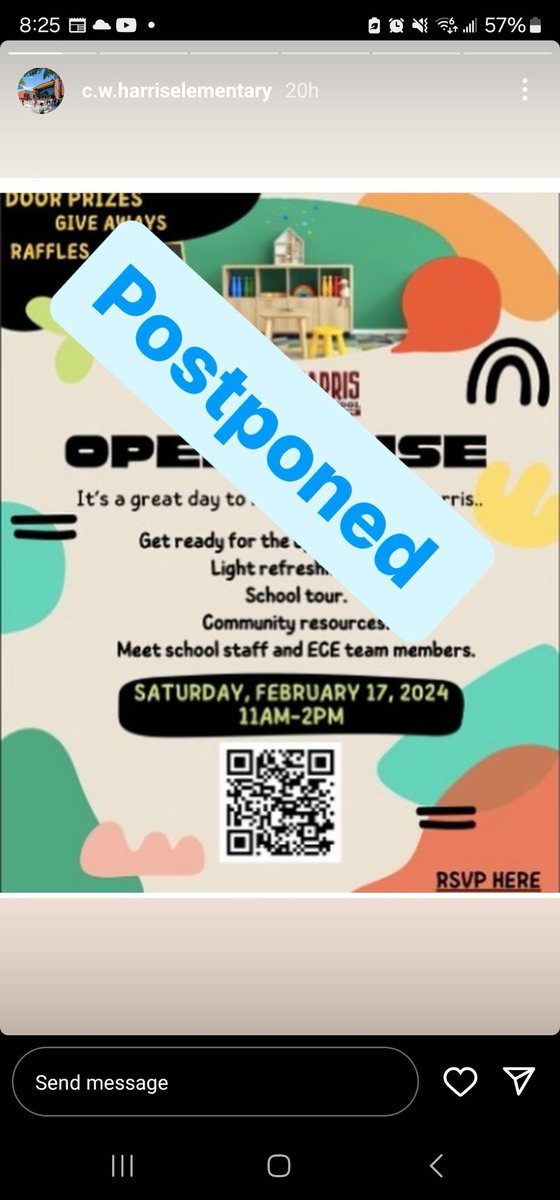 CW Harris Elementary (@cwharrises) on Twitter photo Reminder: Our Open House scheduled for today was postponed due to the weather forecast. Stay tuned for our rescheduled date. The deadline to apply for 24-25SY enrollment is 3/1. Check out our website for more info. cwharriselementary.org
<a href="/dcpublicschools/">DC Public Schools</a> <a href="/dcfamengagement/">DCPSFamilyEngagement</a> Reminder: Our Open House scheduled for today was postponed due to the weather forecast. Stay tuned for our rescheduled date. The deadline to apply for 24-25SY enrollment is 3/1. Check out our website for more info. cwharriselementary.org
<a href="/dcpublicschools/">DC Public Schools</a> <a href="/dcfamengagement/">DCPSFamilyEngagement</a>