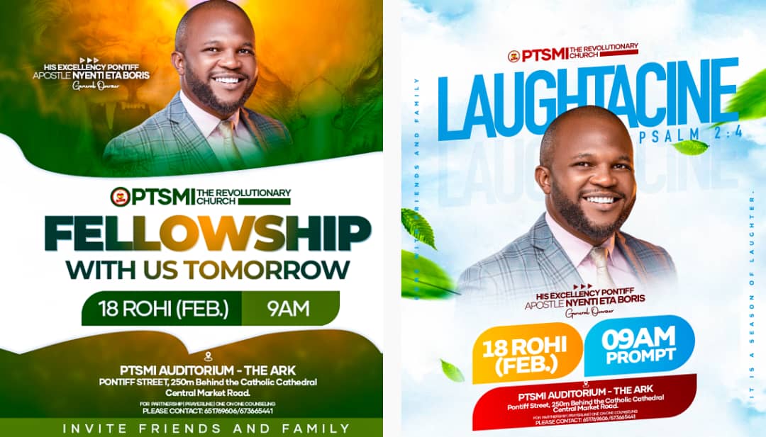 ptsmintl's tweet photo. WELCOME TO YOUR SEASON OF LAUGHTER.

Come fellowship with us tomorrow. Come with family and friends. https://t.co/GOxxHGyiT2