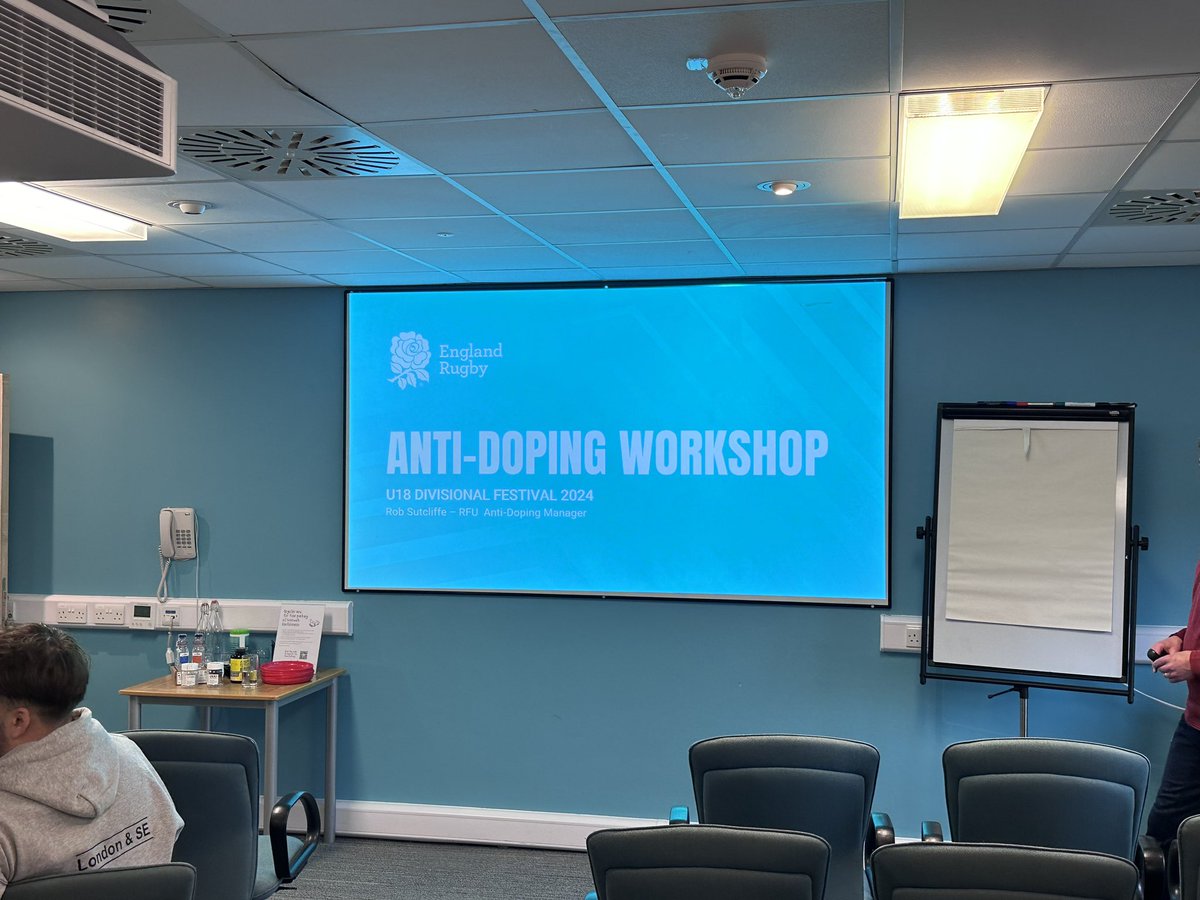 Next development session for the boys - Anti Doping Workshop kindly presented by <a href="/EnglandRugby/">England Rugby</a>  Rob Sutcliffe <a href="/TheRugbyPaper/">The Rugby Paper</a> <a href="/TalkRugbyUnion/">Talking Rugby Union</a> #quack <a href="/ukantidoping/">UK Anti-Doping</a>