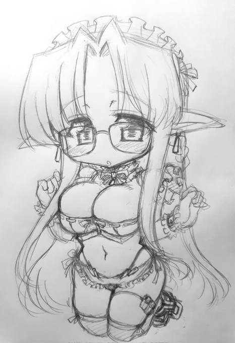 #これを見た人は自分の看板娘の画像を貼れエネミア。随分前からうちのこです 
