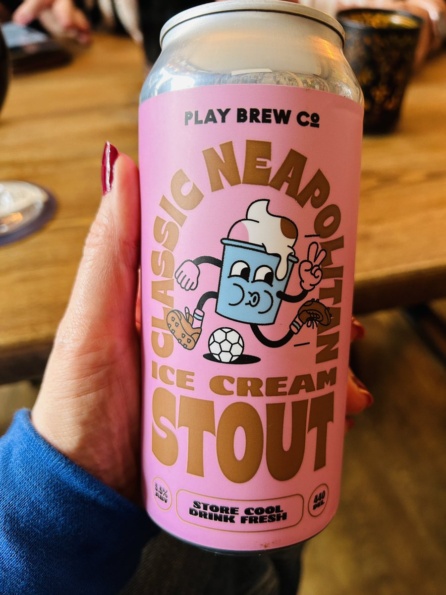 Wowzers @PlayBrewCo. This tastes just like Neapolitan ice cream and I love it! @AdeleLynas @IanLynas72 In Beer Shack in Clitheroe. PS I KNOW I shouldn’t be in the fridge this early in the day but how could I resist this…?