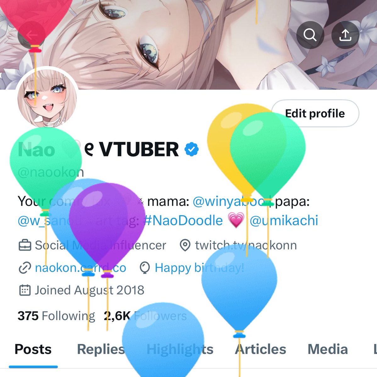 naookon's tweet image. Balloon day yay! 🎈🎂