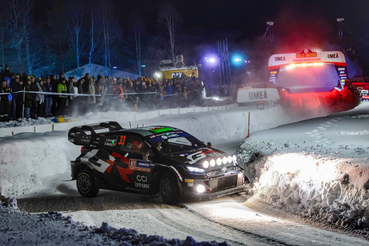 We’ve had a tricky afternoon, we tried to manage our tyres the best we could but struggled a lot on the ice through the last one. We just need to keep the pace up and keep pushing tomorrow #EE33 @TGR_WRC