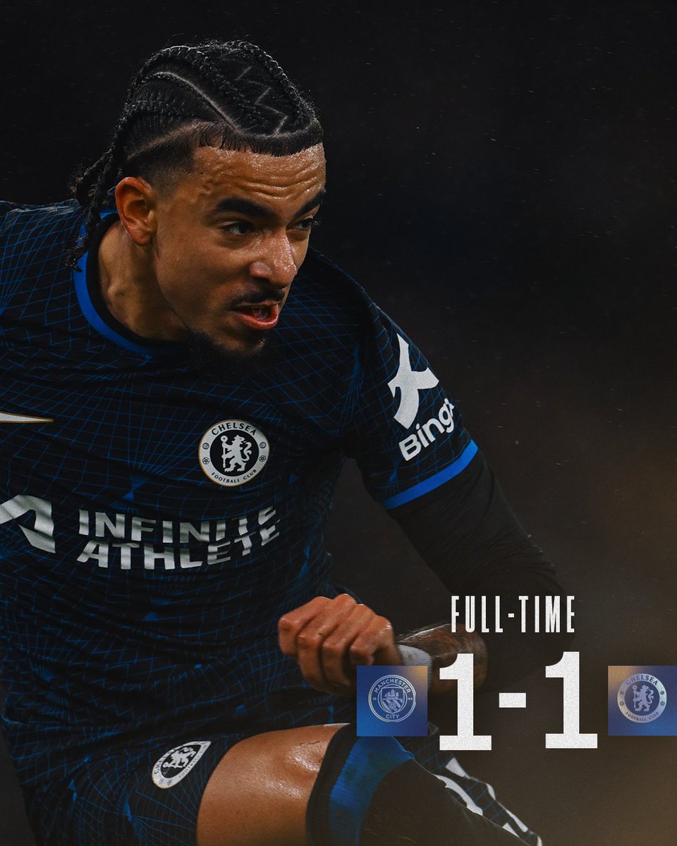ChelseaFC's tweet image. We head back to London with a point. ⏹️

#CFC | #MciChe