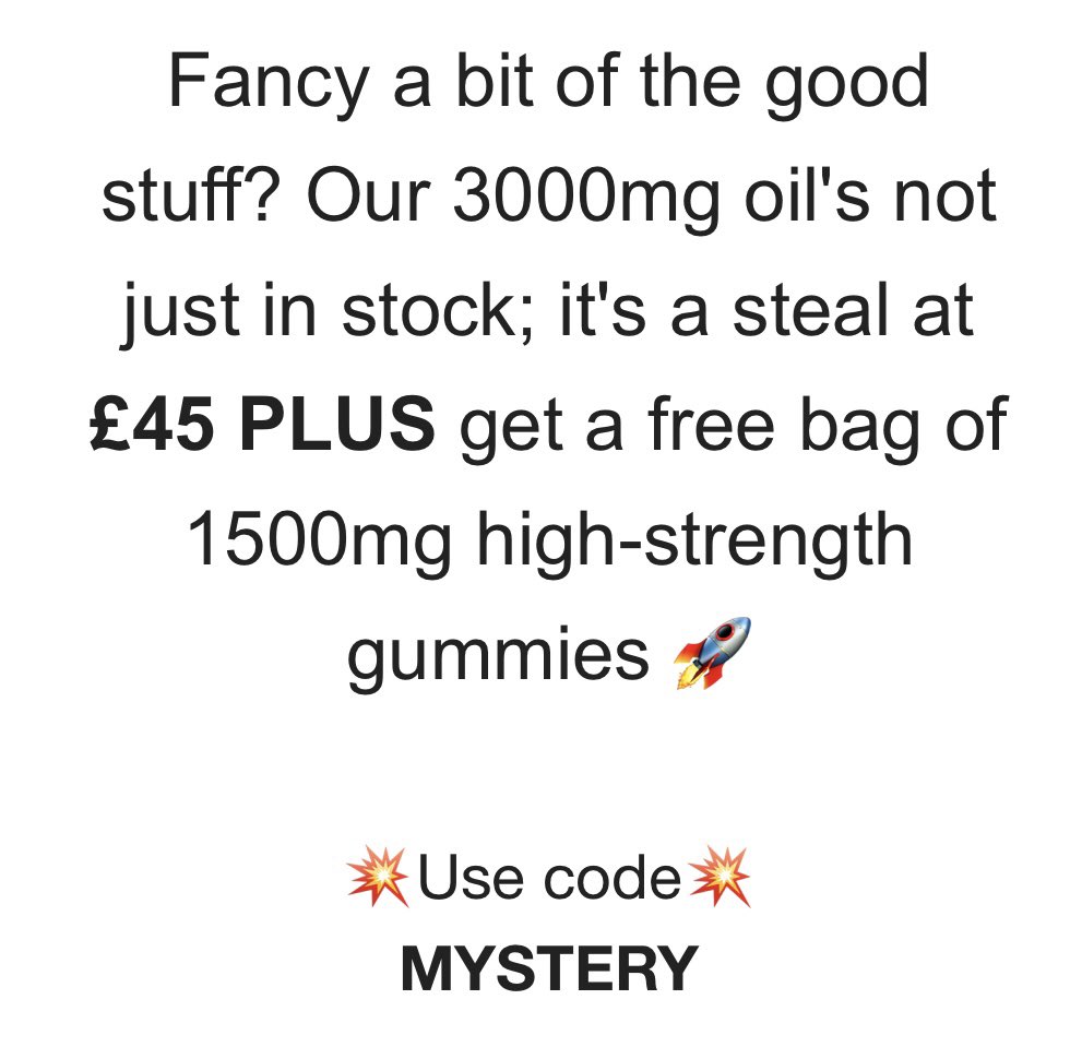 SwissPeakCBD's tweet photo. GIVEAWAY 🏆 RT the below tweet 👇🏼we will pick TWO winners to #WIN this deal 🤝🏼🚀🧨 3K CBD oil &amp; FREE 1500mg gummy’s… ONLY £45 when you use code MYSTERY at the checkout 💥 https://t.co/iz9yDilAwL #giveaway #giveawayuk #ukgiveaway https://t.co/cXvT1sSxV4