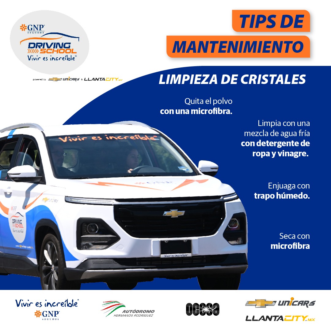 gnpdriving's tweet photo. Aprende a limpiar tus cristales

#gnpdrivingschool #Viviresincreíble @GNPSeguros #ahr #unicars #llantacity https://t.co/UBWj3RLak6